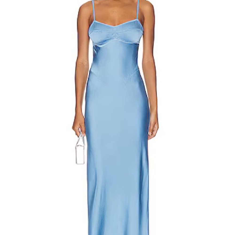 Anna October blue midi/maxi dress XS